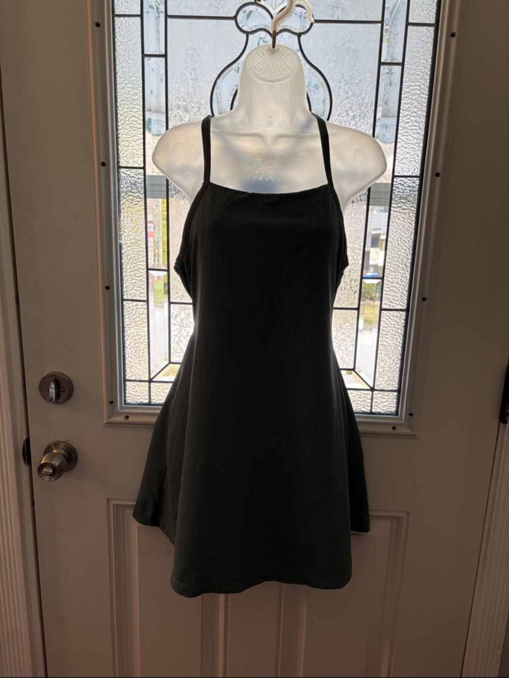 Avia dark green A-Line Tank Dress/skort